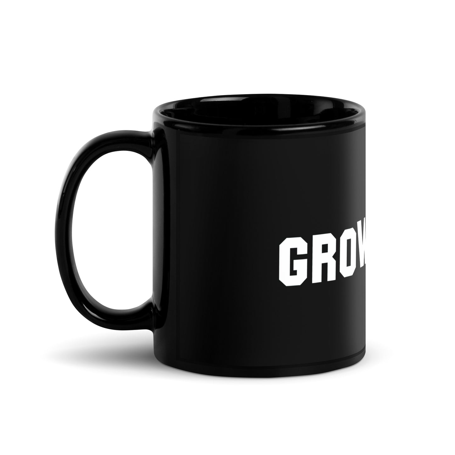 Growing Up - Black Glossy Mug